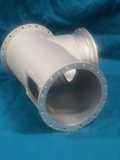 Photo: T-fitting machined without welding